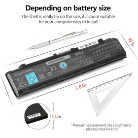 SOLICE PA5024U-1BRS label on battery confirms compatibility with Toshiba Satellite C55.
