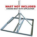 Solid Signal Skywalker roof mount base for flat roofs provides secure non-penetrating support for antennas.