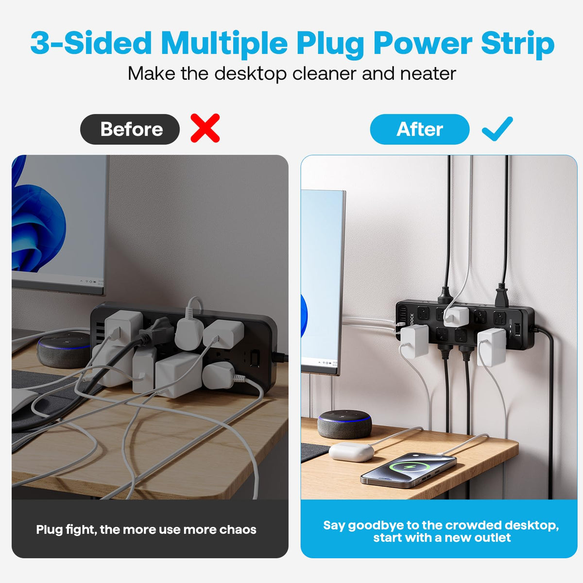 Solidock USB-A and USB-C ports close detail, enabling fast smart charging