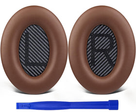 SoloWIT QC35 earpads with soft leather and foam for comfortable wear.