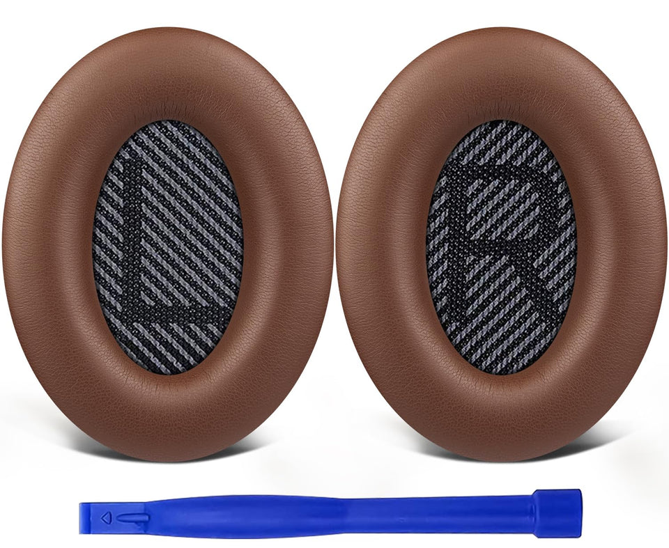 SoloWIT QC35 earpads with soft leather and foam for comfortable wear.