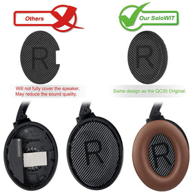 SoloWIT QC35 earpads with thicker padding for better fit and comfort.