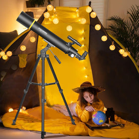 SOLOMARK 80900 travel-friendly design suits kids and adults learning astronomy.