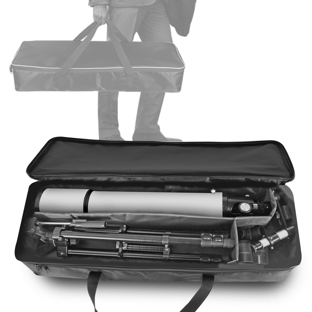 Solomark carrying bag keeps telescope and parts portable
