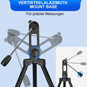 SOLOMARK thickened 2-inch tripod provides a solid viewing base