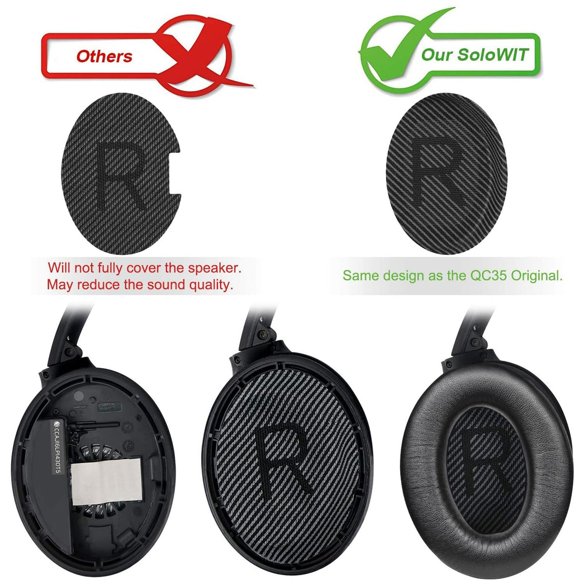 SoloWIT added thickness cushions ears for longer, comfortable wearing sessions.