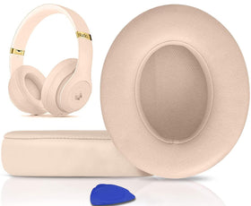 SoloWIT Beats Studio ear pads full-view protein leather for lasting comfort.
