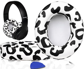 SoloWIT Beats Studio ear pads soft protein leather close-up for comfort.
