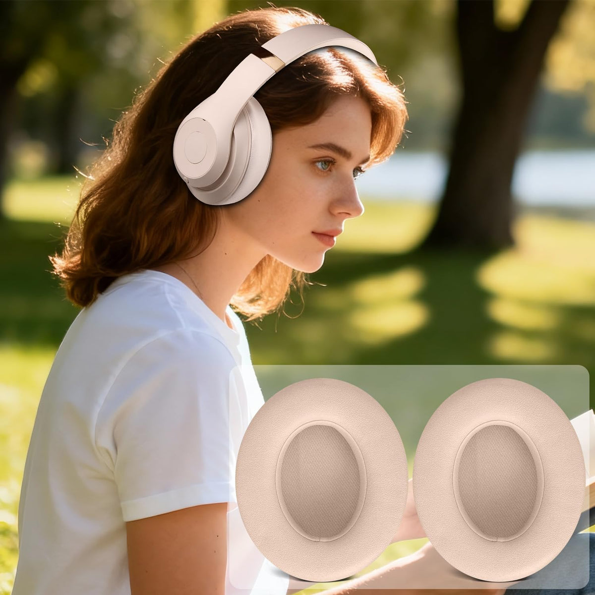 SoloWIT Beats Studio ear pads installation triangle-opener included for easy fitting.