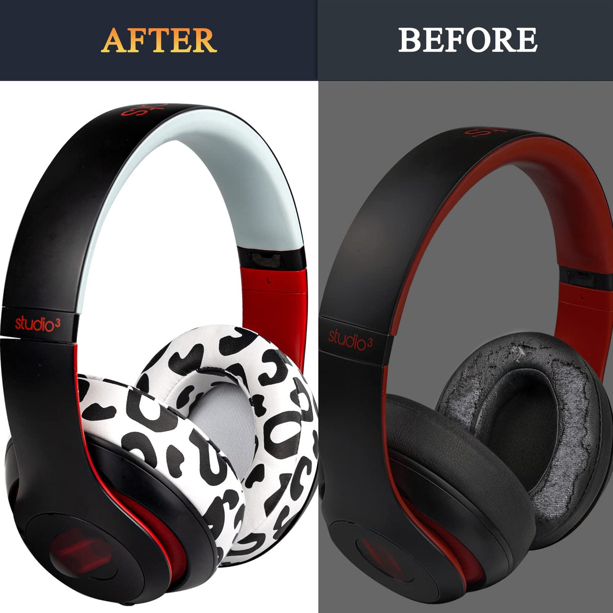SoloWIT Beats Studio replacement cushions for wired and wireless models.