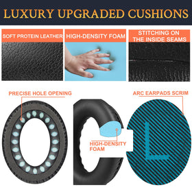 SoloWIT Bose earpads feature protein leather for a durable feel.