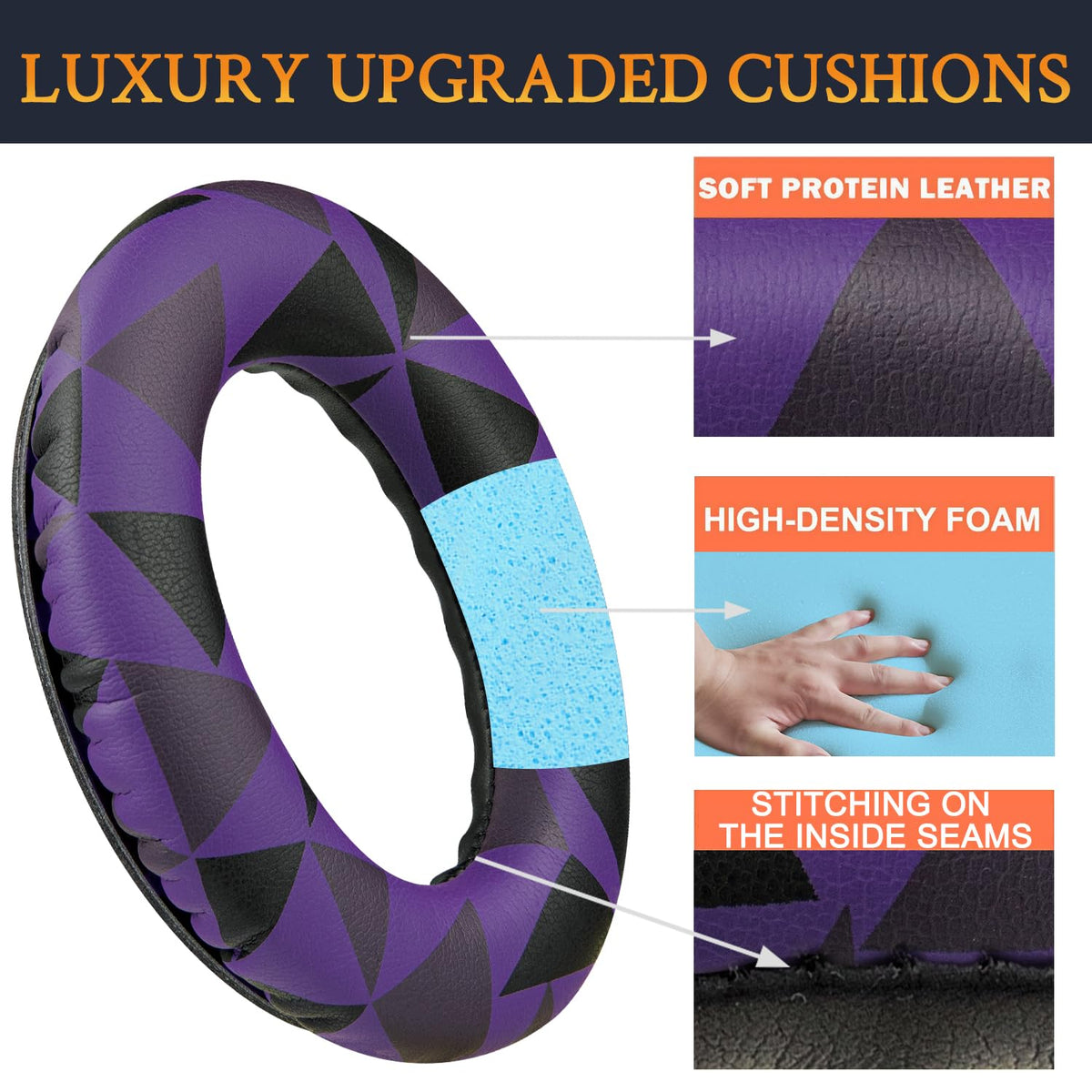 SoloWIT soft protein leather earpads for durable everyday wear