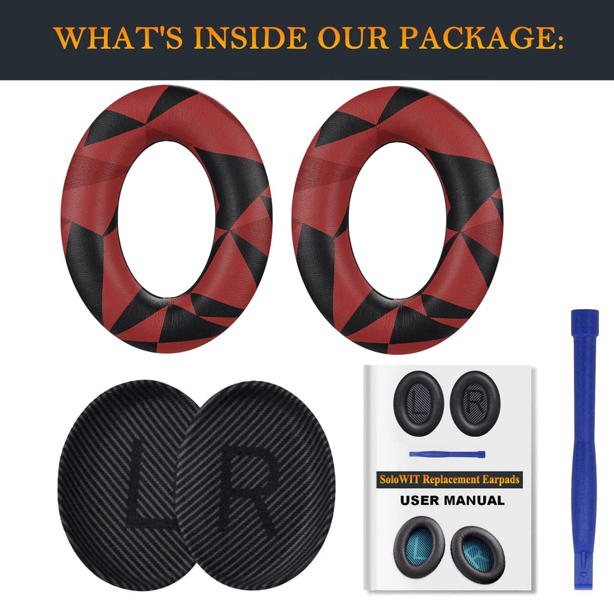 SoloWIT packaging shows included scrims, guide, and tool