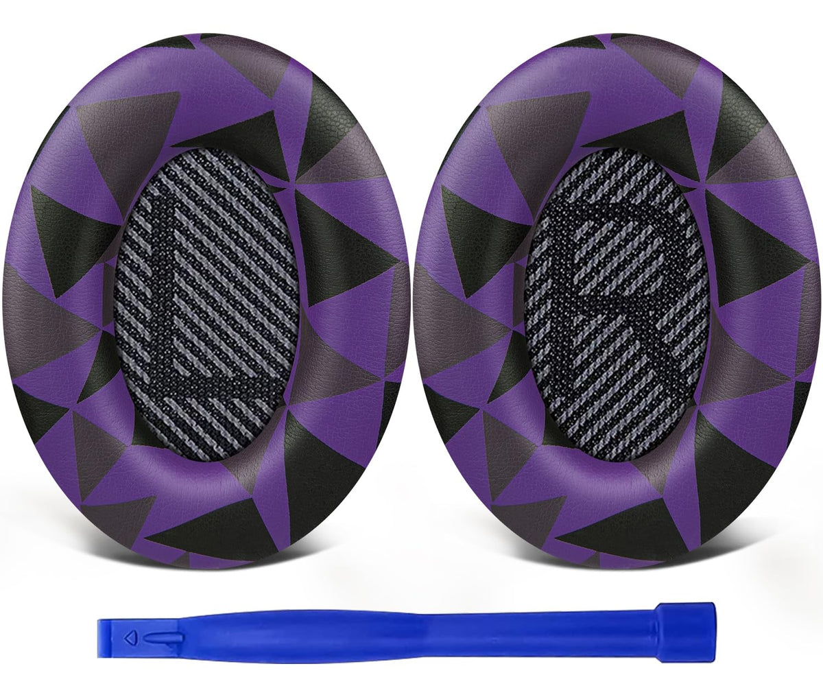 SoloWIT Bose QC35 earpads in purple-black for refreshed daily comfort