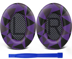SoloWIT Bose QC35 earpads in purple-black for refreshed daily comfort