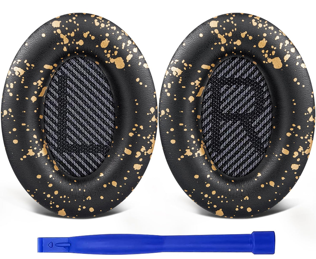 SoloWIT Bose QC35 earpads with soft leather and dense foam for comfortable listening.