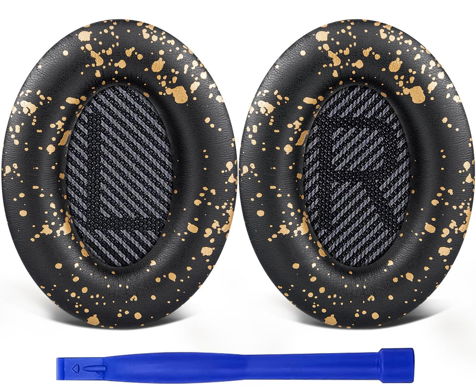 SoloWIT Bose QC35 earpads with soft leather and dense foam for comfortable listening.