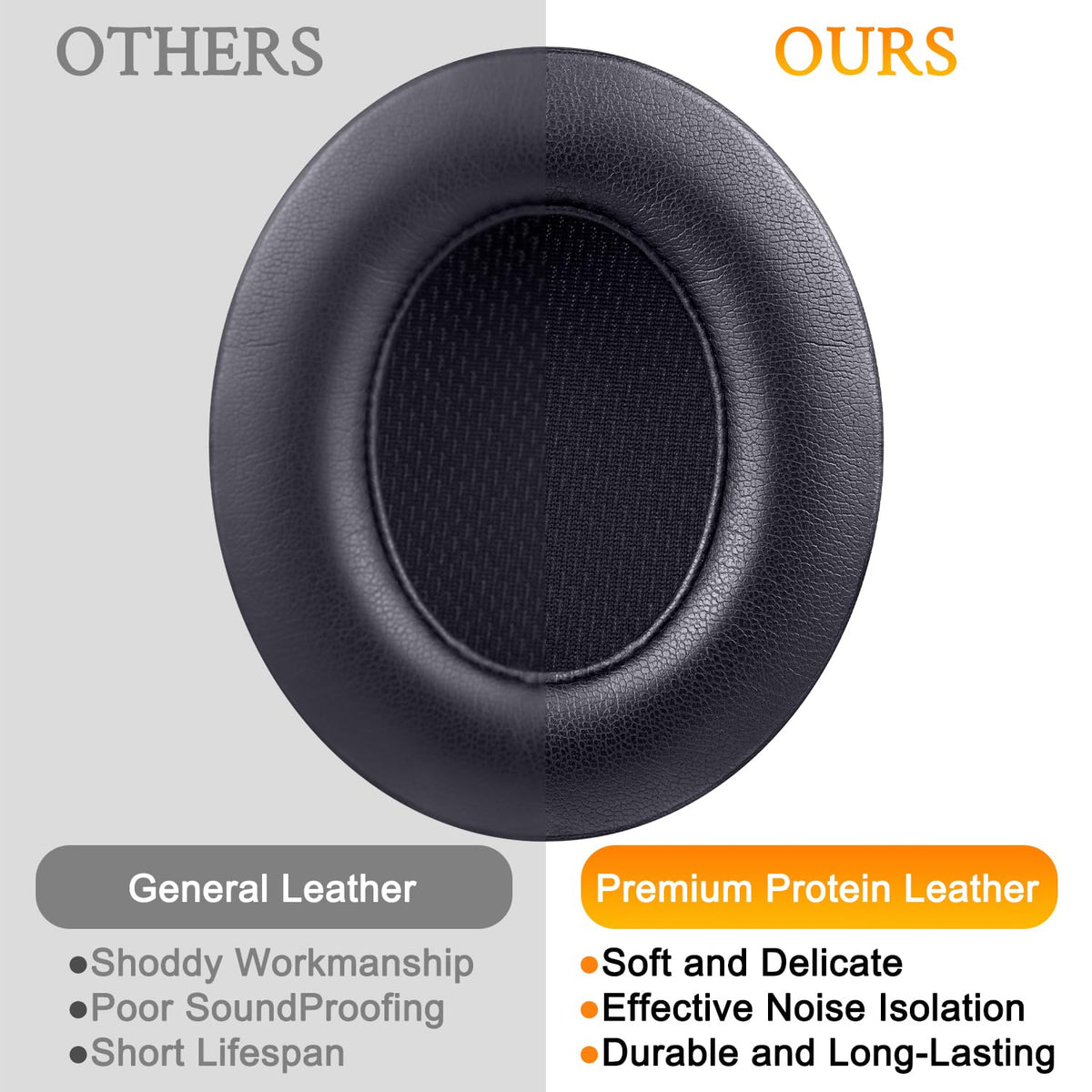 SoloWIT luxury upgrade look and stitching on Beats Studio 2/3 ear pads