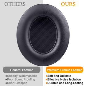 SoloWIT luxury upgrade look and stitching on Beats Studio 2/3 ear pads