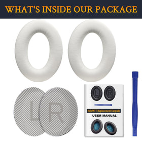 Brilliant white SoloWIT ear pads refresh worn headsets with a premium look.
