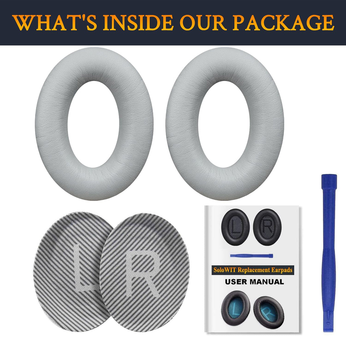 SoloWIT earpads deliver improved bass feel and seal.