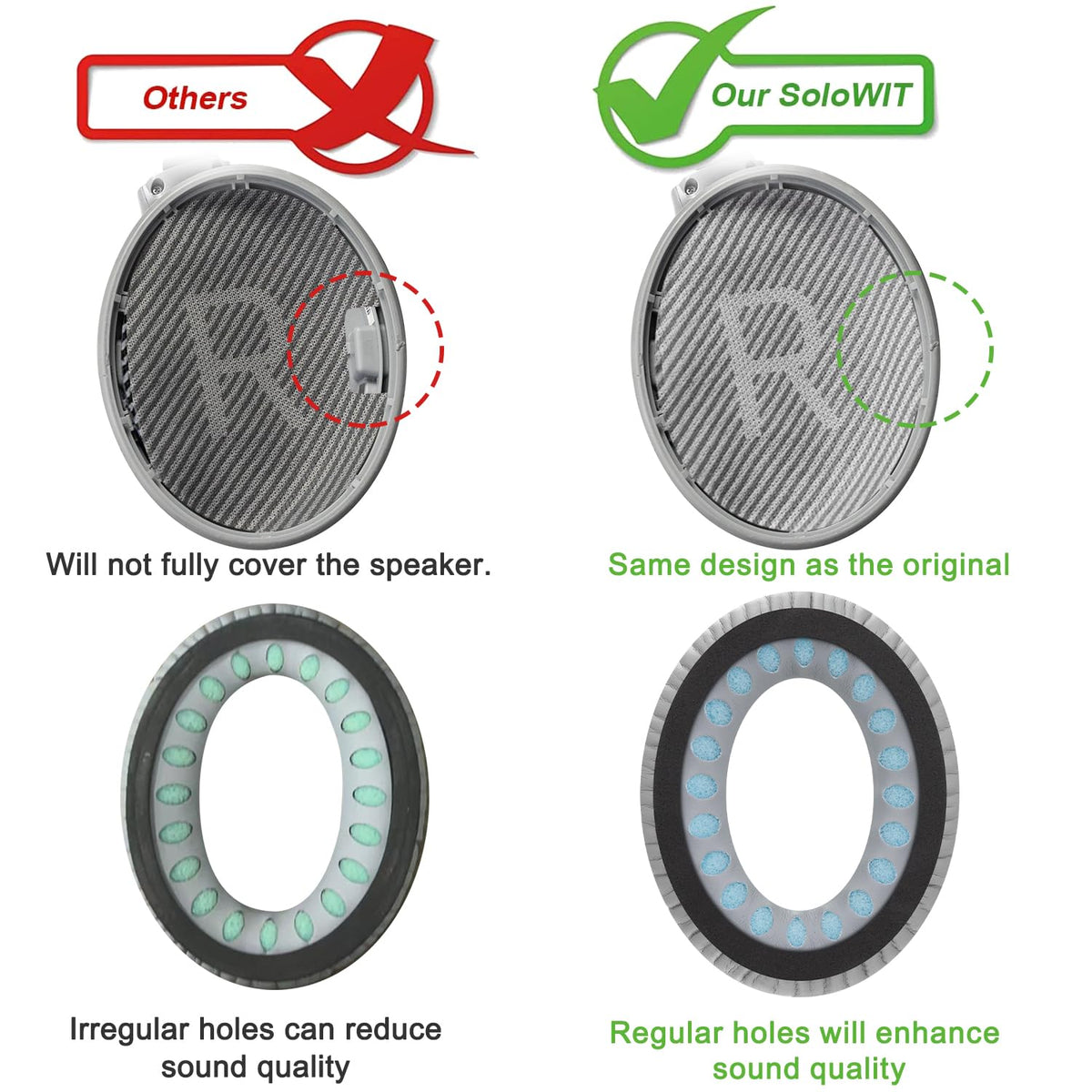 SoloWIT earpads crafted for long-wear comfort during commutes.
