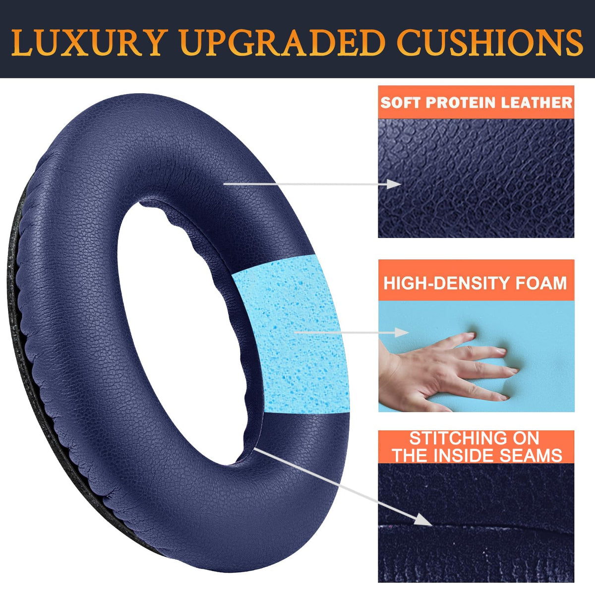 SoloWIT high-density foam earpads improve noise isolation and bass clarity.