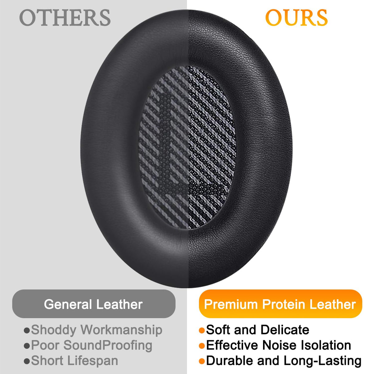 SoloWIT leather earpads seal ears for improved noise isolation.