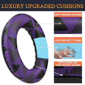 High-density foam and protein leather deliver comfortable seal and better isolation