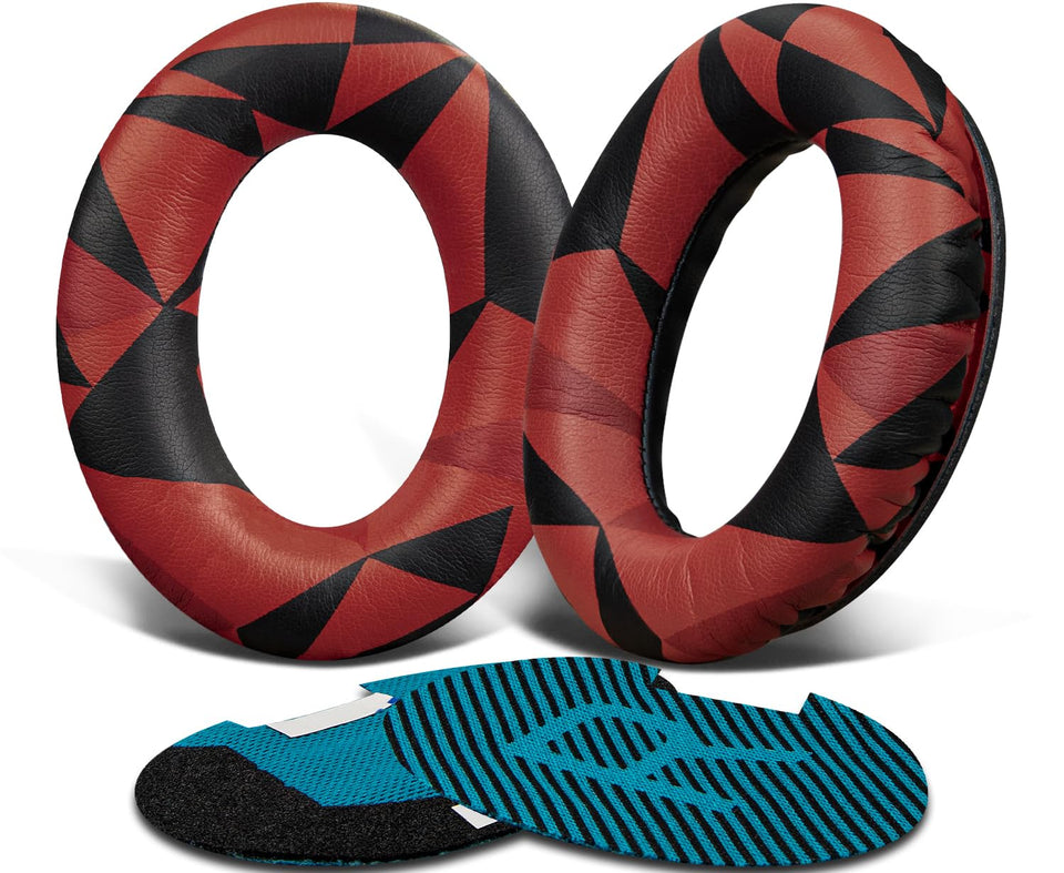 SoloWIT protein leather earpads for Bose QC15 close-up with comfortable seal and noise isolation