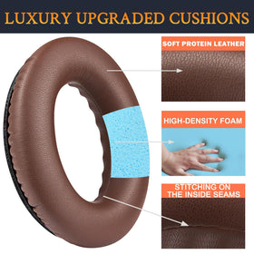 SoloWIT protein leather ear pads for Bose QC45 enhance quiet listening and comfort