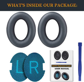 SoloWIT SoundTrue Around-Ear earpads close-up reveals plush foam and leather.
