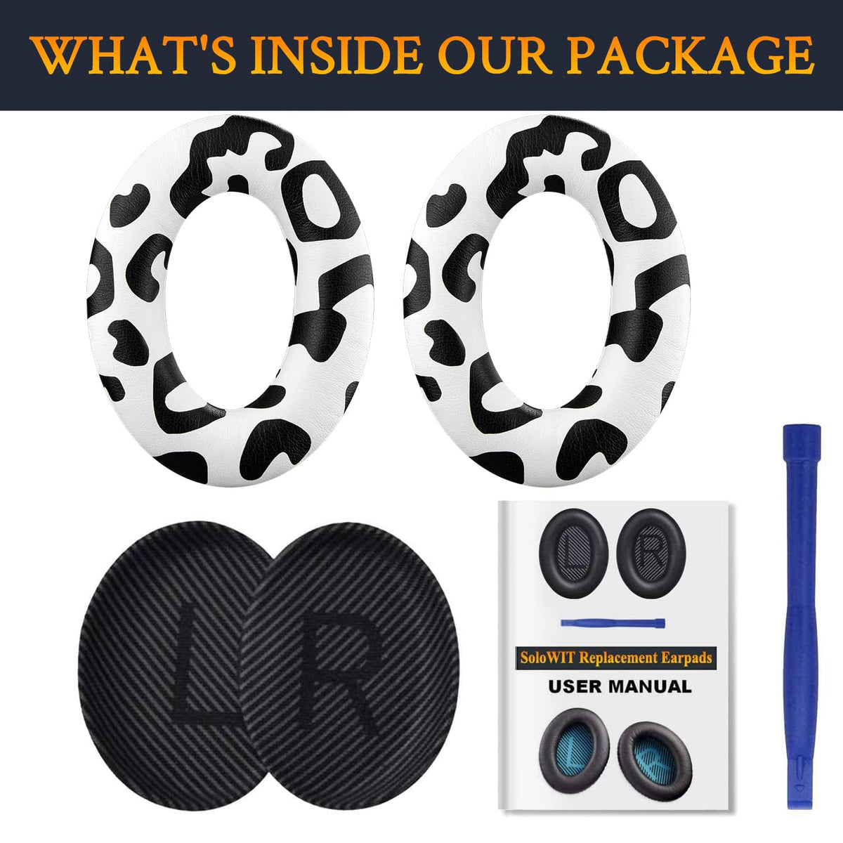 Includes scrims and guide to help a secure, precise fit