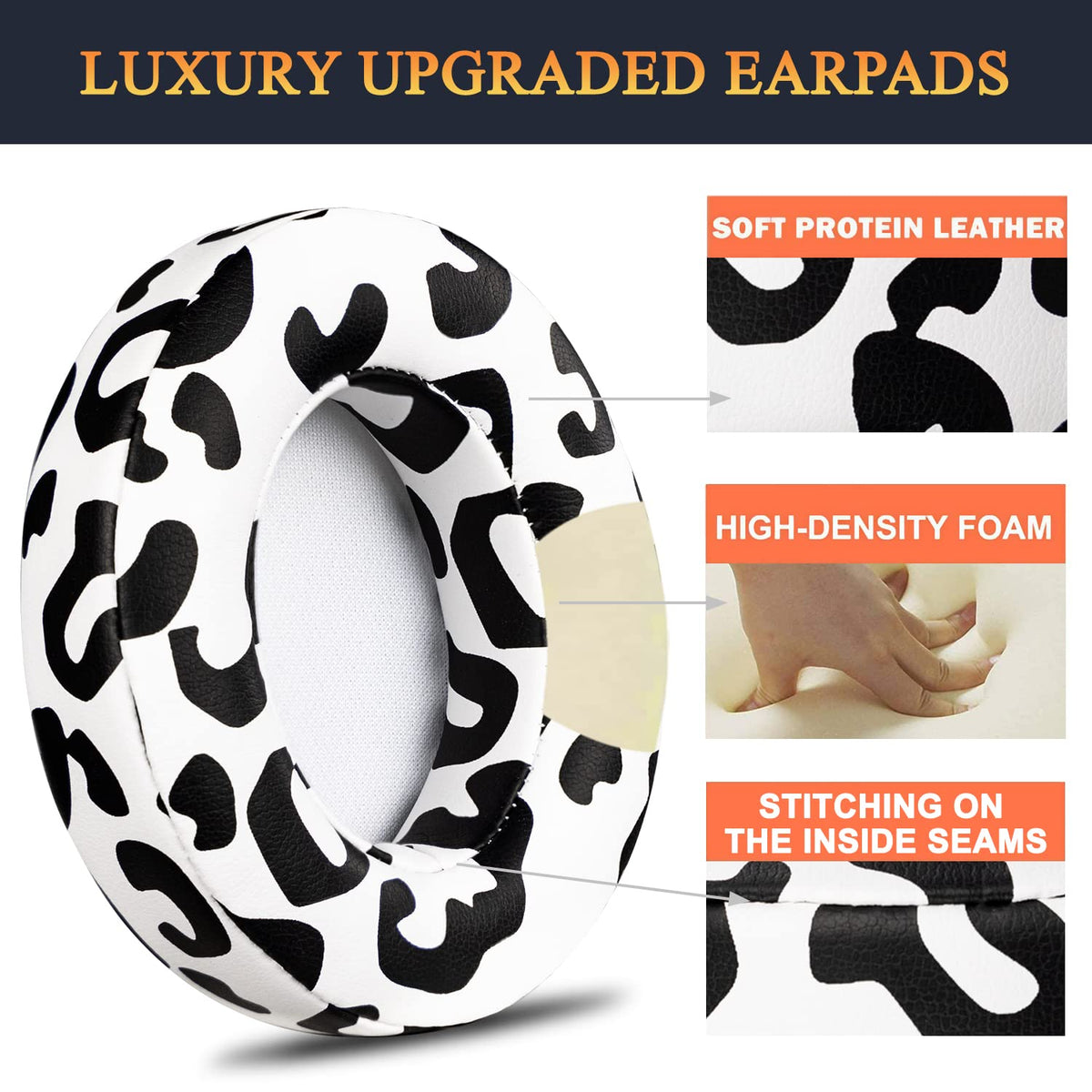SoloWIT Studio ear pads improve noise isolation with dense foam.