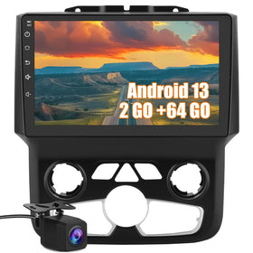 Solvitek 9-inch touchscreen display for Dodge RAM with crisp display and responsive touch