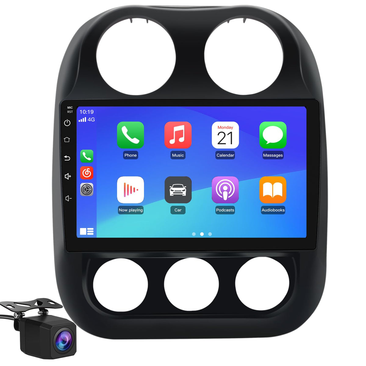 Solvitek Jeep Compass radio 10.1-inch touchscreen for clear navigation
