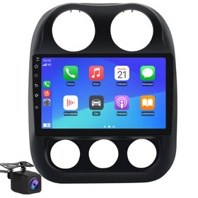 Solvitek Jeep Compass radio 10.1-inch touchscreen for clear navigation