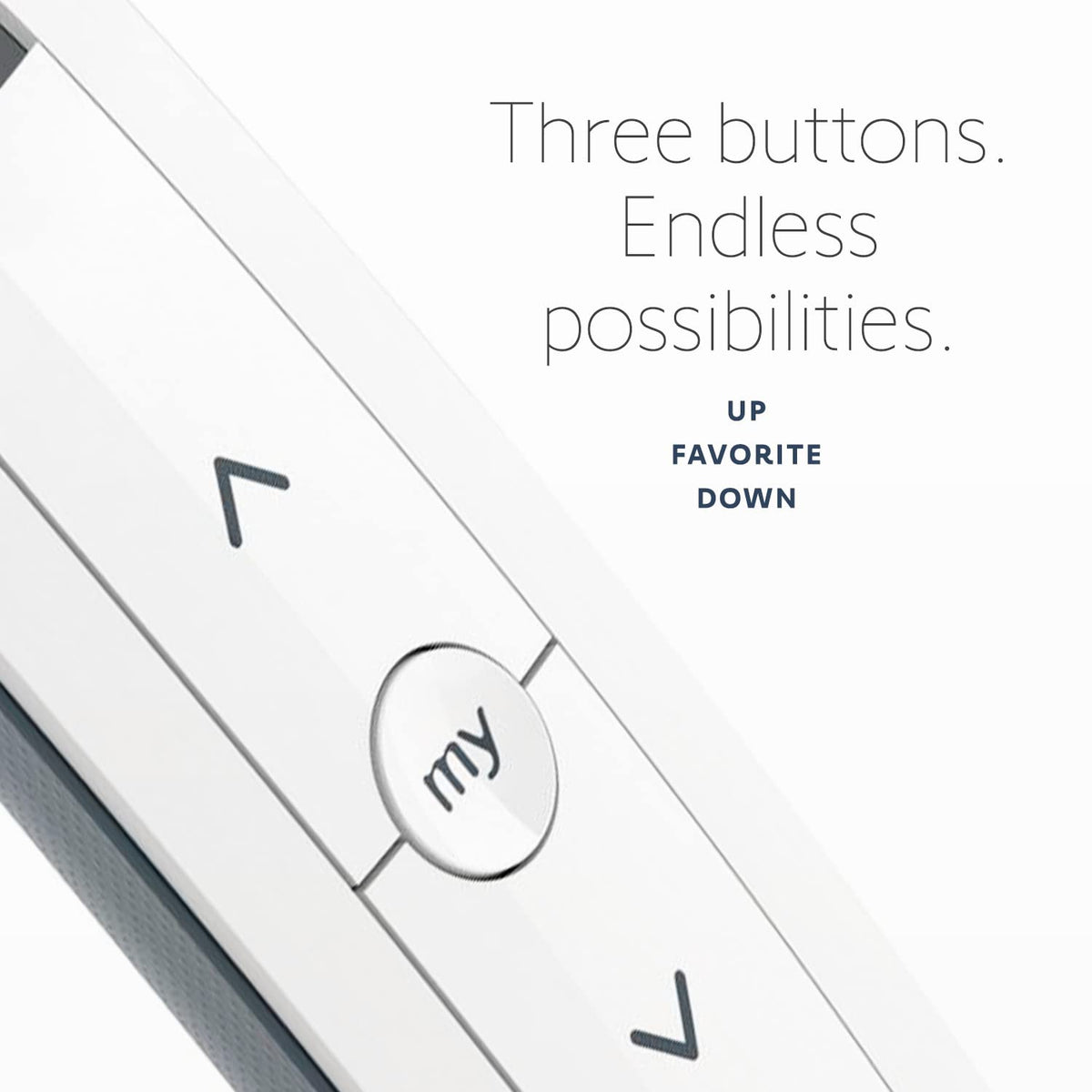 Close-up of Situo 1 Pure buttons showing simple one-channel control.