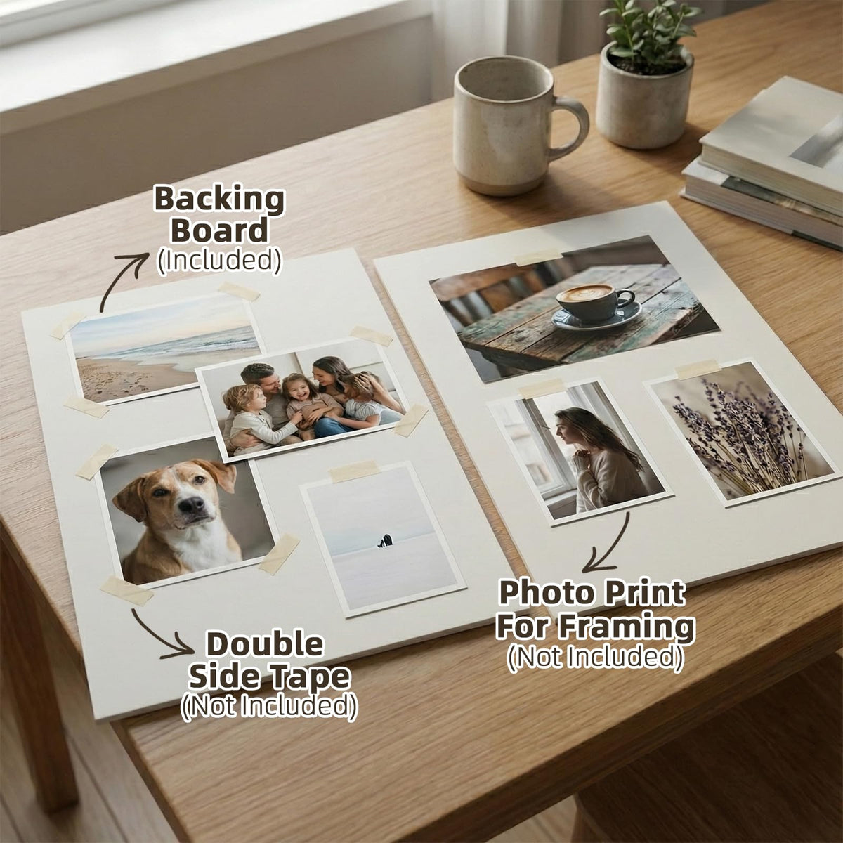 Somime 12x16 mat board ready-to-cut for custom sizes.