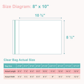 Crystal-clear Somime bags protecting photos for pristine display.
