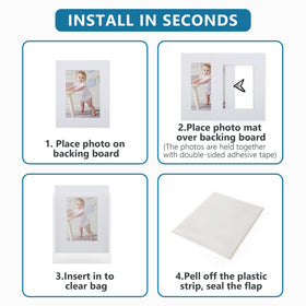 White-core mats suitable for art and photos by Somime.
