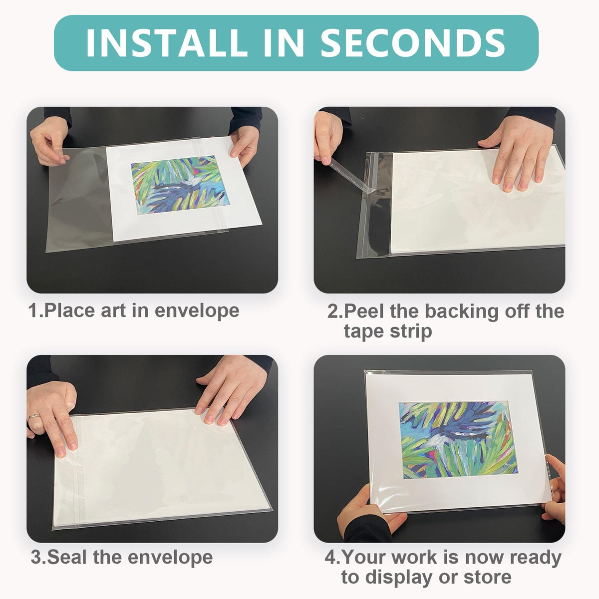 Somime wide-usage sleeves protect documents, cards, and clothes