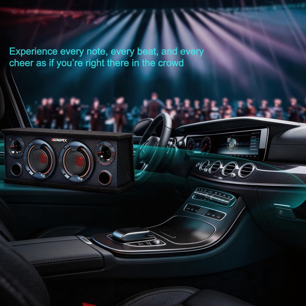 SONDPEX 4 ohm impedance indicates broad compatibility with head units