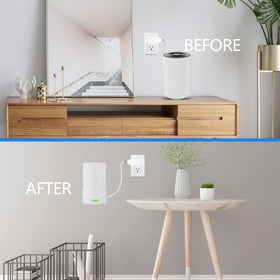 SONGCHEER modern white mount blends with home décor.