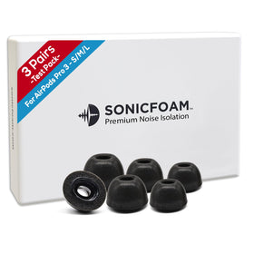 SONICFOAM SFAir-3-Pro eartip seal for immersive sound and comfort.