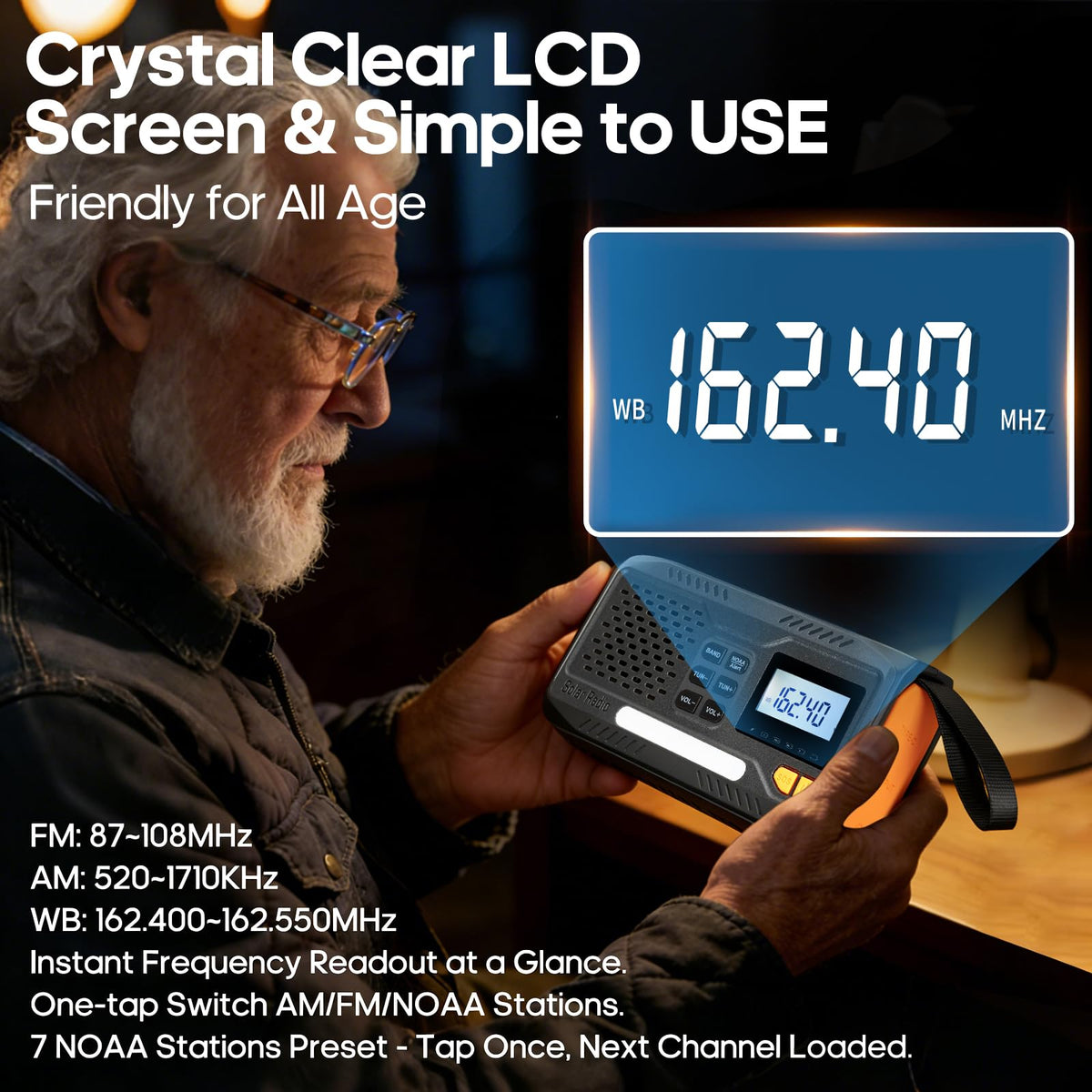 sonicRapid flashlight and reading lamp illuminated for visibility benefit
