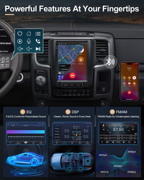 Sonicube nine-point-seven-inch Dodge Ram radio DSP 48-band EQ interface