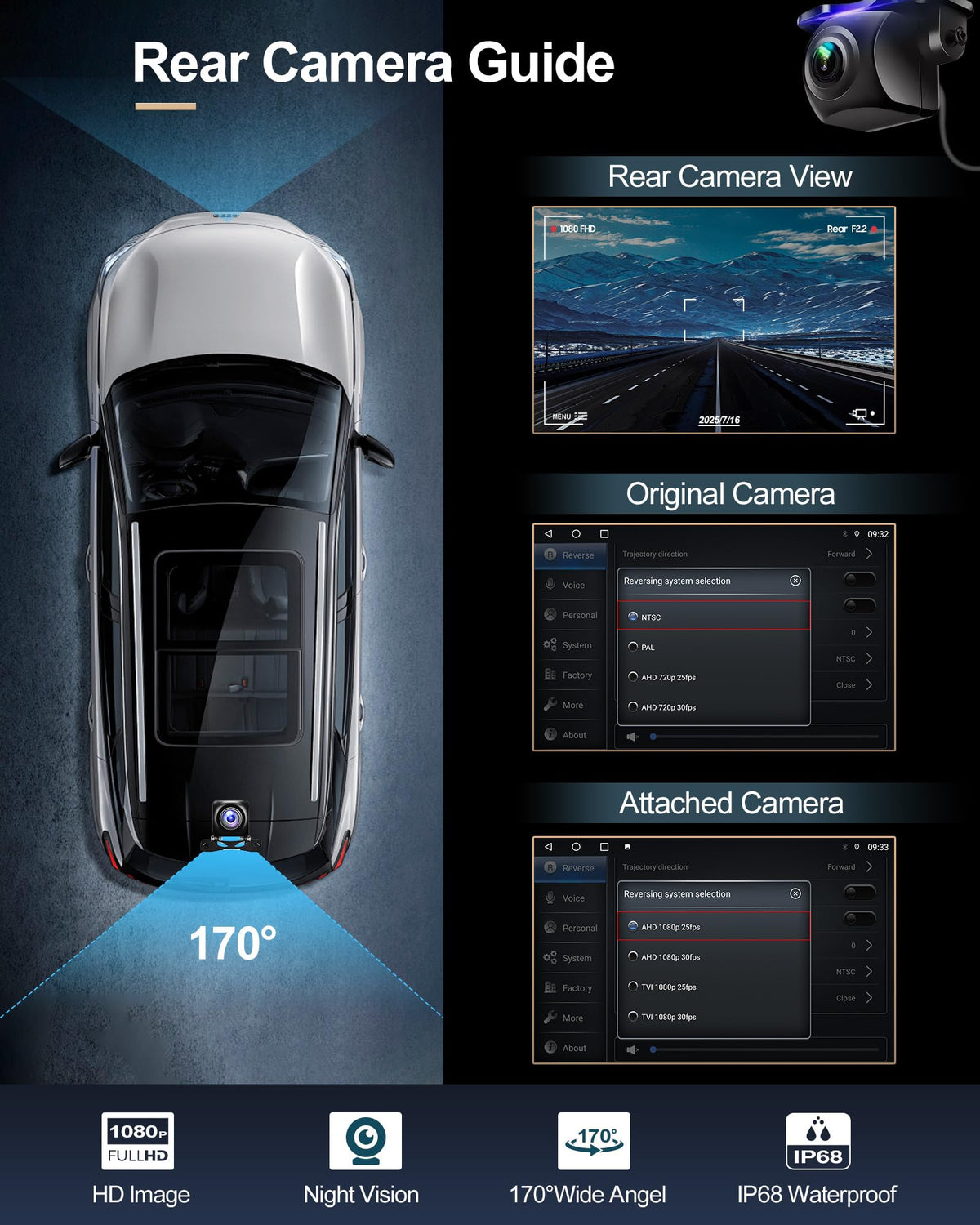 Sonicube nine-point-seven-inch Dodge Ram radio mirror link and split-screen mode
