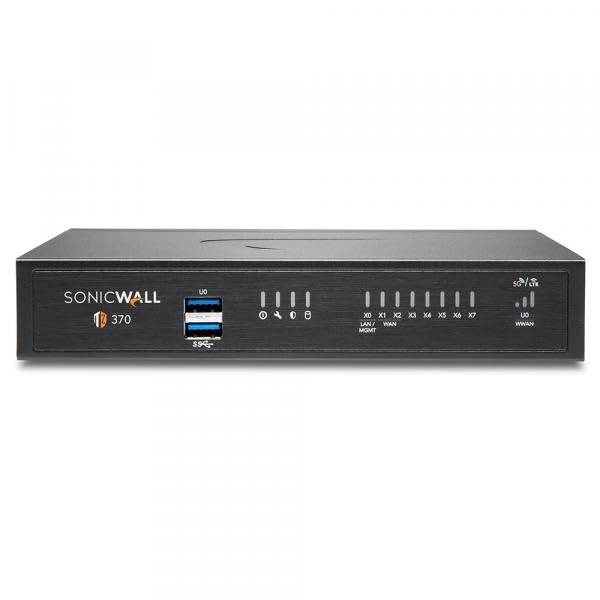 SonicWall TZ370 interior view highlighting built-in security features.