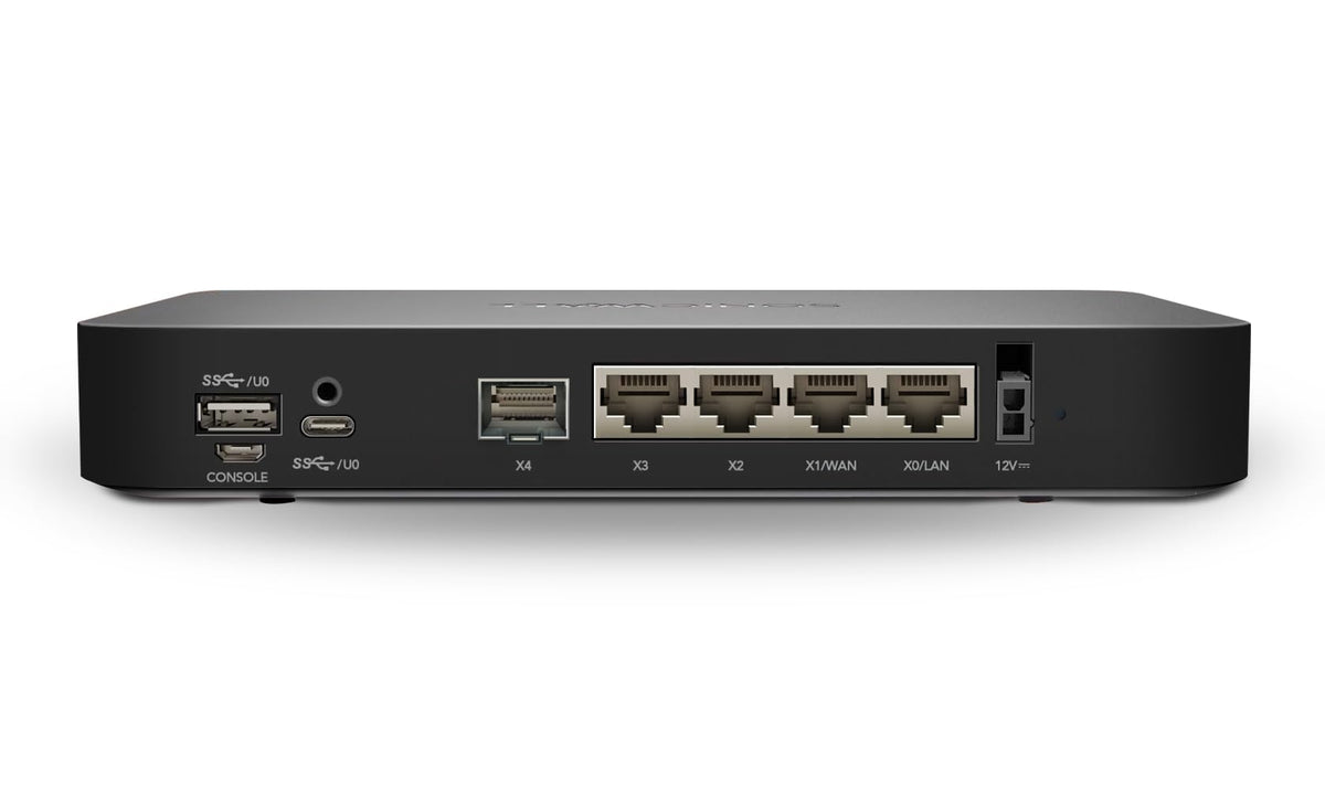 SonicWall TZ80 network dashboard reveals traffic visibility and policy controls.
